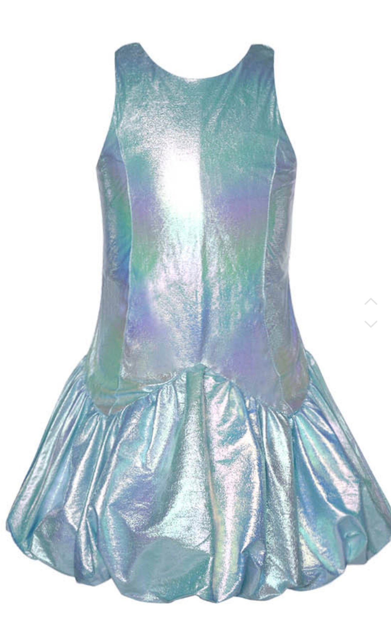 Metallic bubble dress