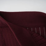 Maroon KNIT TOP & SKIRT MATCHING SET