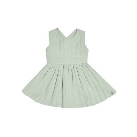 Girls mint Quilted Dress