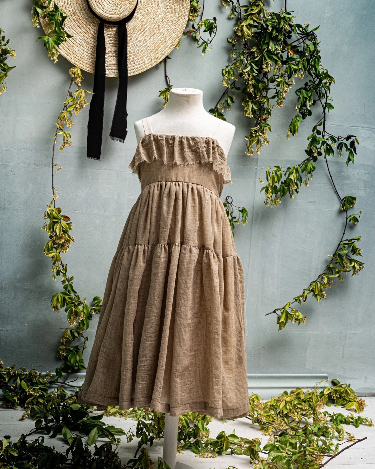 Galaxia Dress in Toffee