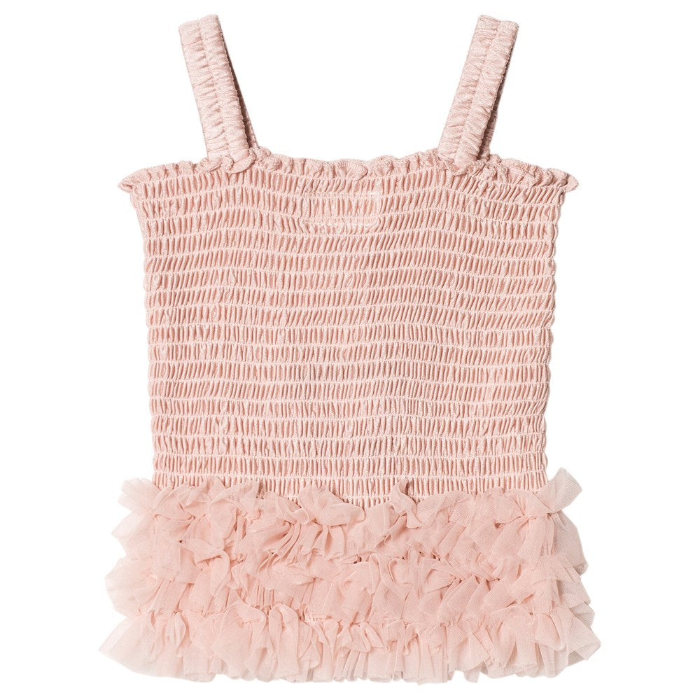 Dolly Frill top ballet pink