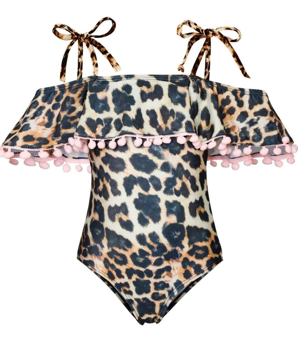 Girl one piece swimsuit