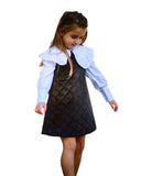 Black Pinch Pinny dress