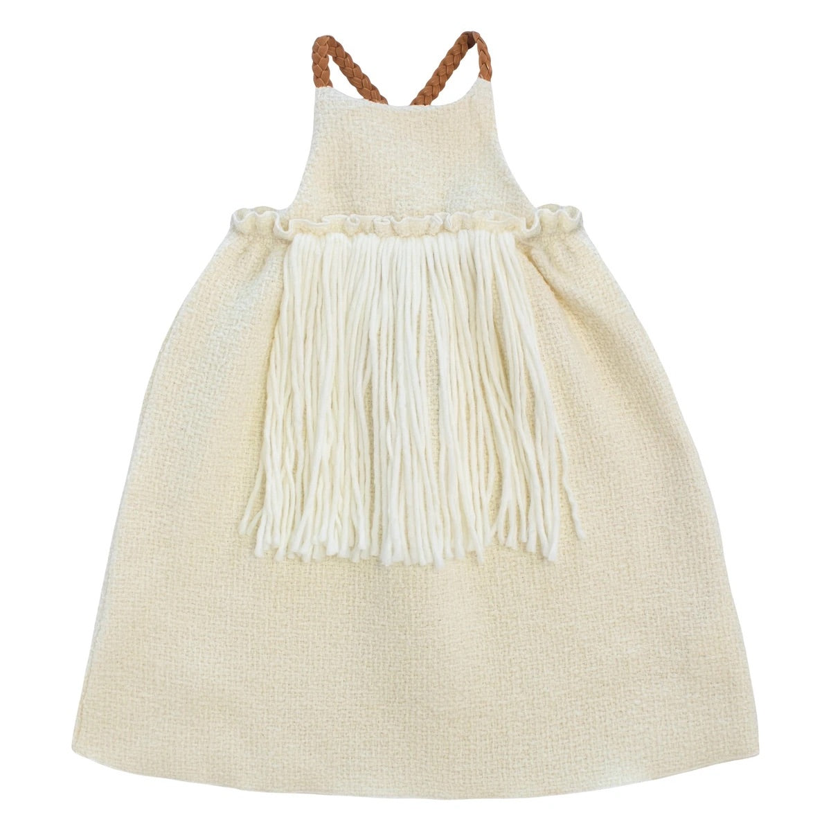 Fringe Jumper - White