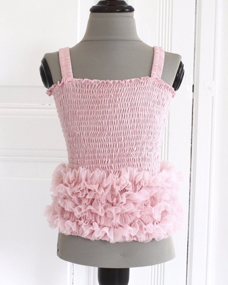 Dolly Frill top rose pink