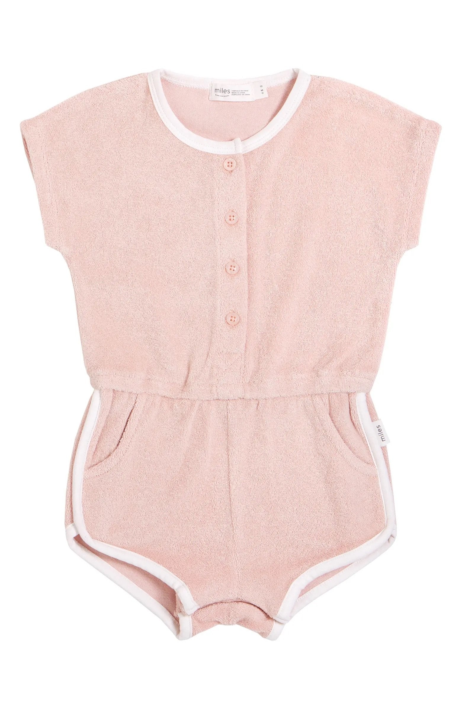Terry blush Romper