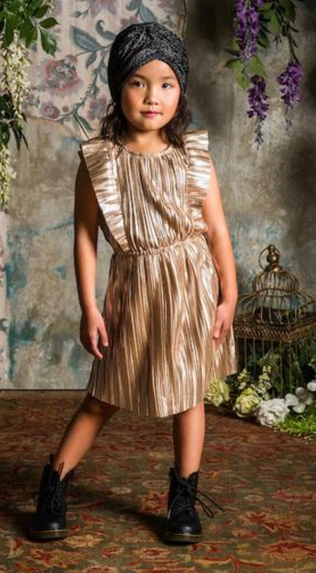 Silver metallic dress